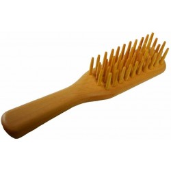 Japanese Satsuma Tsuge Boxwood Hair Brush (4 Rows) F/S from Japan