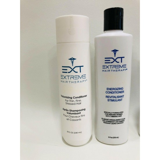 Lot Of 4 EXT Extreme Hair Therapy Moisturizing Cleanser & Volumizing Conditioner