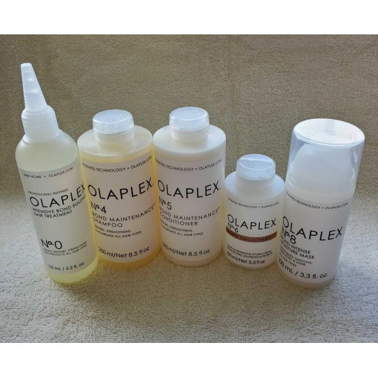 Olaplex No.0, Olaplex No.4, Olaplex No.5, Olaplex No.6, and Olaplex No.8 NEW SET