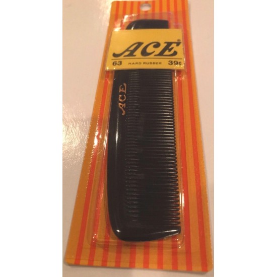 LAST ONE - ACE ( 50 Years Old, Never Opened) Hard Rubber Comb