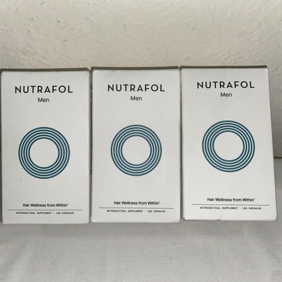 Lot of 3 NUTRAFOL NutraMen Hair Growth Capsules - 120 Count