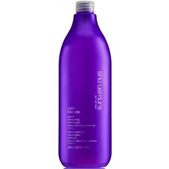 SHU UEMURA yūbi blonde glow revealing shampoo bleached, highlighted hair 33 oz