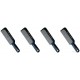 William Marvy #904 Flat Top Combs - FOUR PACK! - Black Flattop Handle Combs NEW