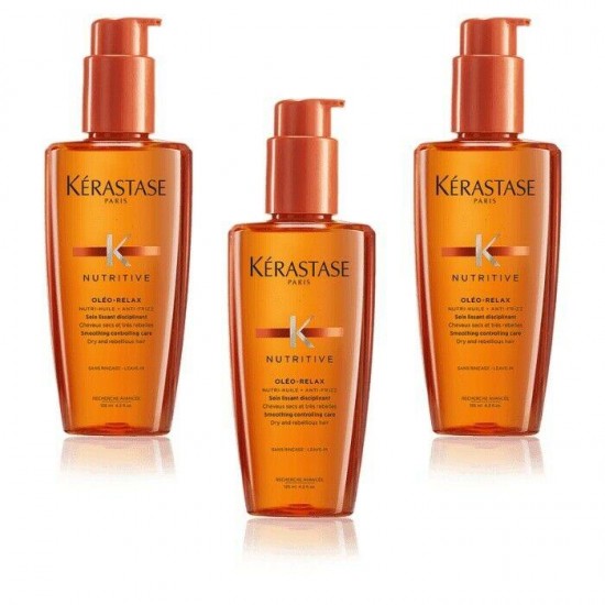 Lot of 3 Kerastase NUTRITIVE Soin Oleo-Relax treatment 4.2 fl oz 125ml