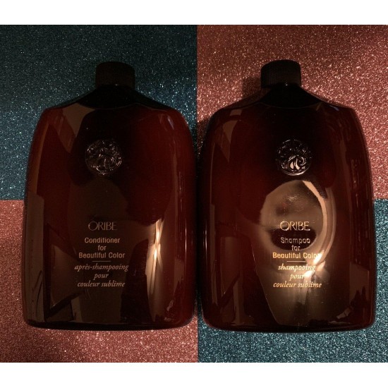 Oribe Shampoo For Beautiful Color and Conditioner 33.8 oz/ 1 L.SET With PUMPS