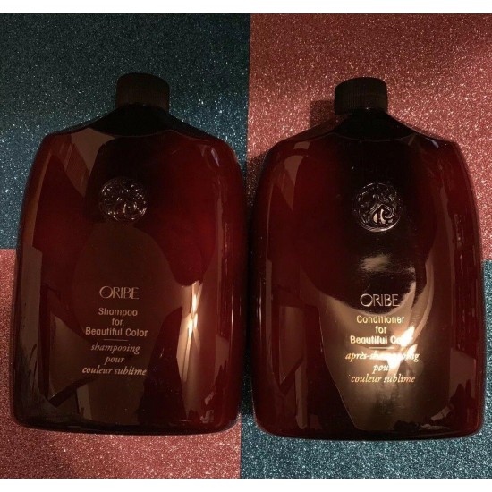 Oribe Shampoo For Beautiful Color and Conditioner 33.8 oz/ 1 L.SET With PUMPS