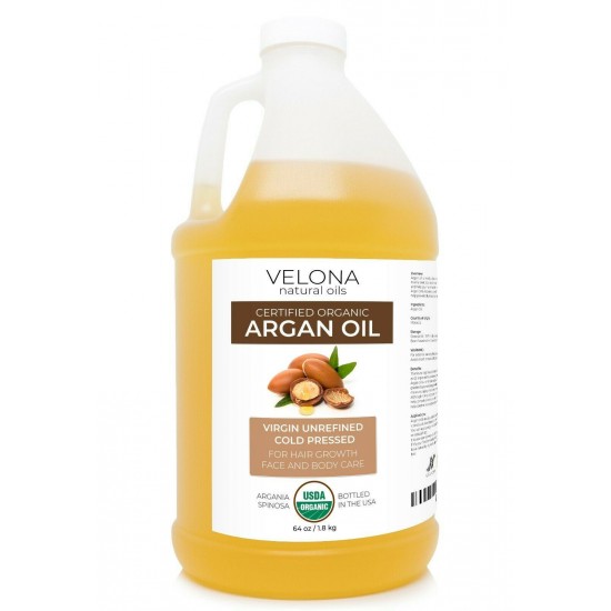 Velona USDA Certified Organic Argan Oil 2 oz - 7 lb | Moroccan Unrefined