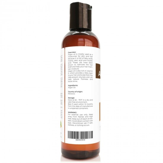 Velona USDA Certified Organic Argan Oil 2 oz - 7 lb | Moroccan Unrefined