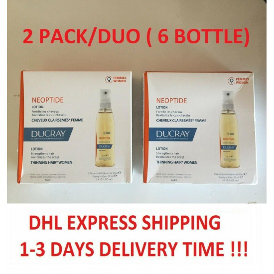 DUCRAY NEOPTIDE Anti Hair Loss Lotion / 6x30ml For Women (6 Bottle) (Exp 2023)