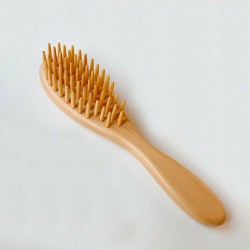 Japanese Satsuma Boxwood Hair Brush (Oval Large)