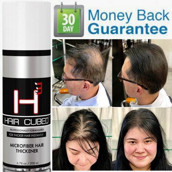 Hair Cubed BLACK  Building Fiber + Sealer&Control