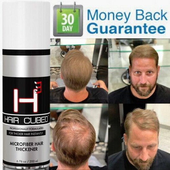 Hair Cubed BLACK  Building Fiber + Sealer&Control