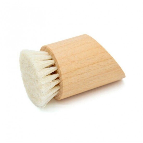 Customize Logo-Beech Wood Handle Woolen Bristle Brush Face Brush Makeup Tool