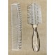 NEW Vintage Dupont BRUSH & COMB VANITY SET Nylon Bristles Clear Lucite NOS