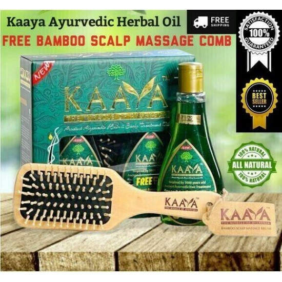 Kaaya Ayurvedic Hair Oil Control Hair Loss, Hair Fall, Dandruff 400ml Oil Bottle