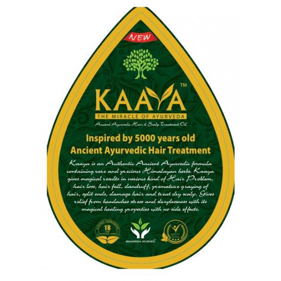 Kaaya Ayurvedic Hair Oil Control Hair Loss, Hair Fall, Dandruff 400ml Oil Bottle