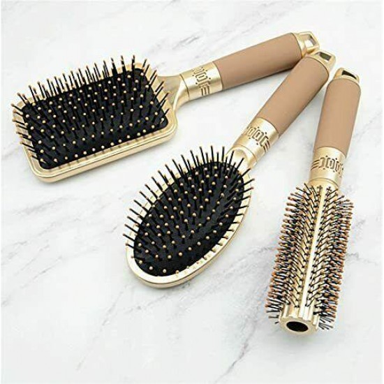 Hair Brush Curved and Vented Speed Dry Detangler Brush for Women Men Kids Wet