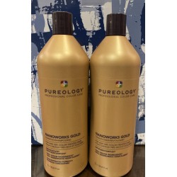 Pureology NanoWorks Gold Shampoo and Conditioner. 33.8 fl. oz. NEW Sealed