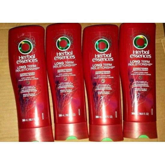 4 x Herbal Essences Long Term Relationship Conditioner W Red Raspberries & Silk