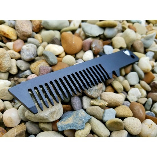 Closeout Lot Custom Anodized Aluminum Beard Combs - Barbershop Inventory