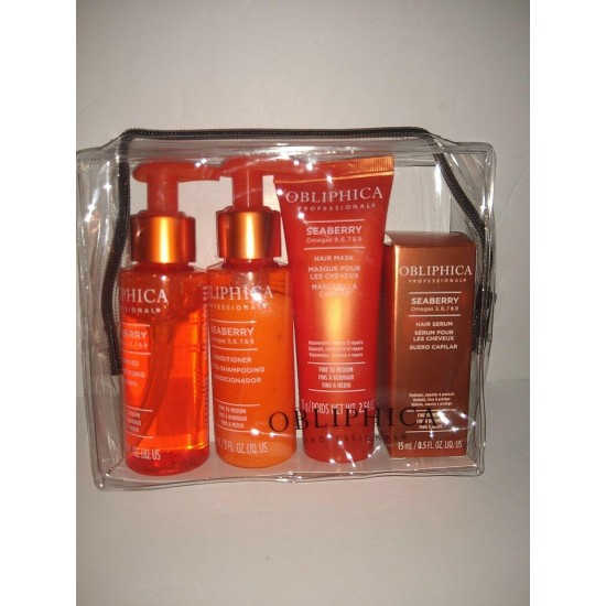 (6) Obliphic Professional Seaberry Fine To Medium / Medium To Coarse Travel Kit