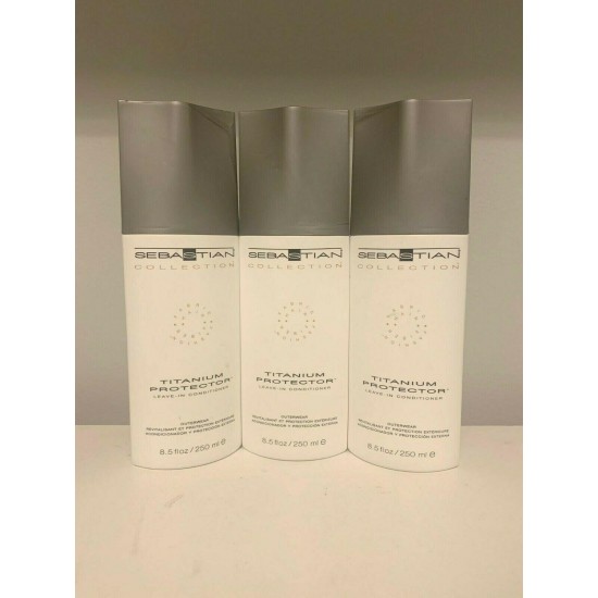 3 Sebastian Collection Titanium Protector Leave-In Conditioner 8.5 Oz. Each