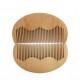 Custom LOGO-Peach Wood Beard Style Beard Care Comb Wooden Comb Pocket Comb