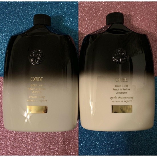 Oribe Gold Lust Repair & Restore Shampoo and Conditioner 33.8oz/ 1L.NEW W/O BOX