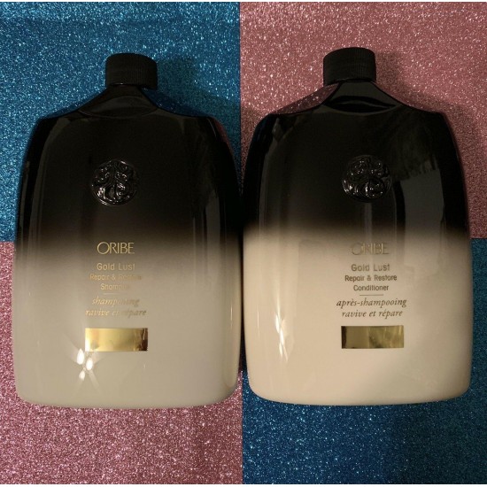 Oribe Gold Lust Repair & Restore Shampoo and Conditioner 33.8oz/ 1L.NEW W/O BOX