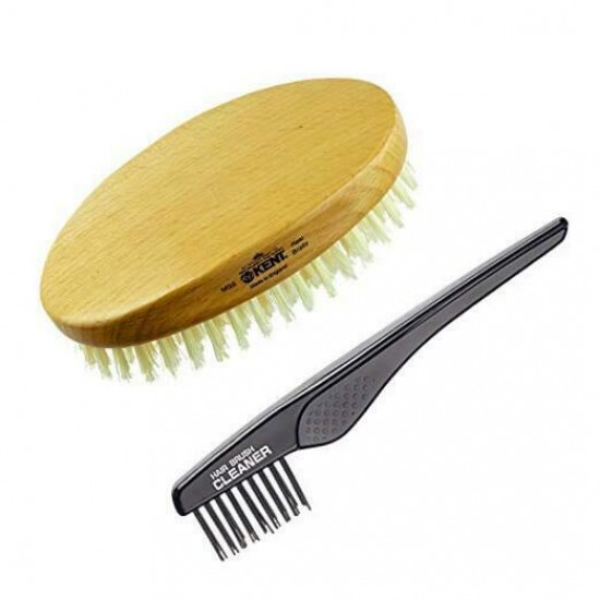 MG3 Finest Men's Hair Brush & Beard Brush for Skin MG3 + Hairbrush Cleaner