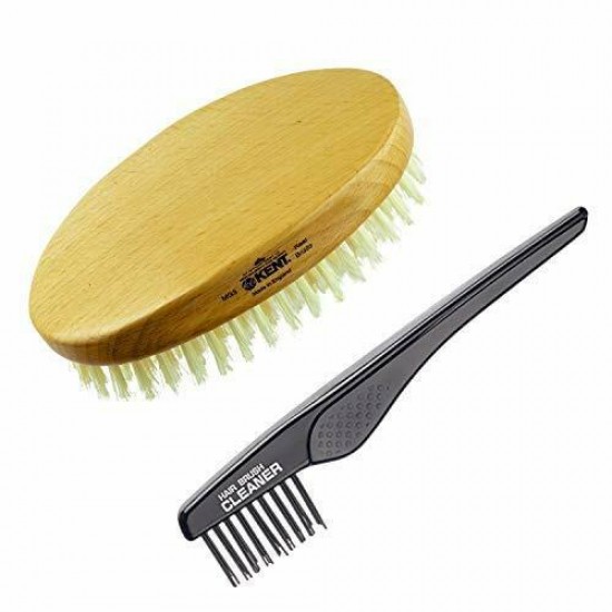 MG3 Finest Men's Hair Brush & Beard Brush for Skin MG3 + Hairbrush Cleaner