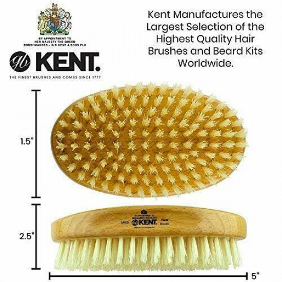 MG3 Finest Men's Hair Brush & Beard Brush for Skin MG3 + Hairbrush Cleaner