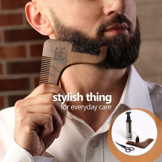 Beard Grooming Trimming Set Brush Comb Facial Nose Ear Mustache Gift Him New