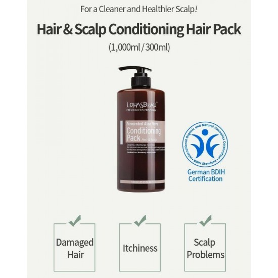 Lohasbeau Hair & Scalp Conditioning Hair Pack / 300ml or 1000ml