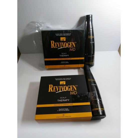 Revivogen MD Scalp Therapy Six Month Supply Set Fine & Thinning With Conditioner