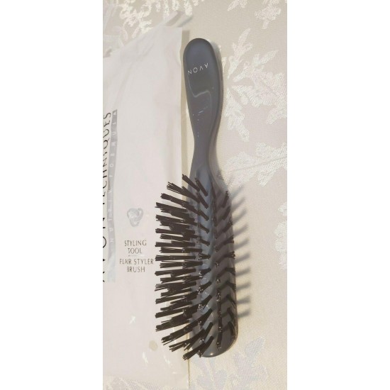 NEW Avon Flair Styler Gray Brush Hair FULL SIZE C1997 *Please Read