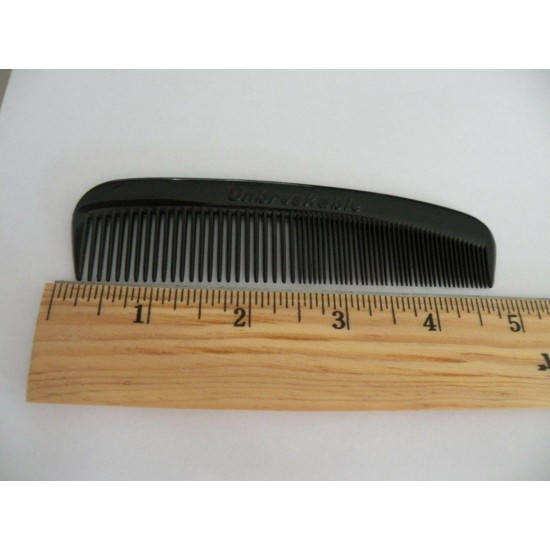 l 400 NEW HEAVY DUTY 5 INCH BLACK UNBREAKABLE PLASTIC POCKET HAIR COMBS MENS USA