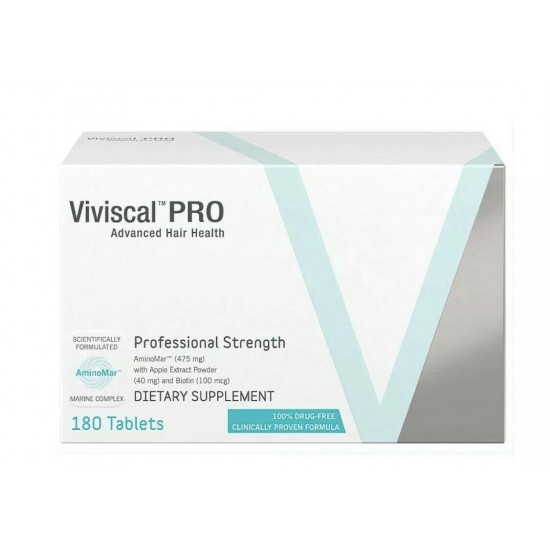 100%Authentic VIVISCAL PROFESSIONAL PRO Hair Pills 180 X2+20FREE=380 tablets