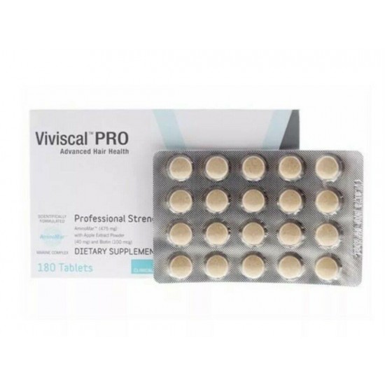 100%Authentic VIVISCAL PROFESSIONAL PRO Hair Pills 180 X2+20FREE=380 tablets