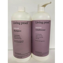 living proof restore shampoo & conditioner liter DRY DAMAGED HAIR