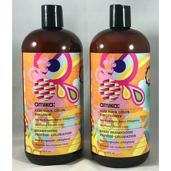 AMIKA KEEP YOUR COLOR (SHAMPOO & CONDITIONER DUO) JUMBO 32 OZ ~ BRAND NEW VHTF