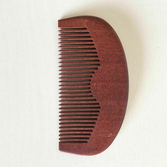 Cutomize Logo-Red Wood Beard Fine Tooth Beard Care Combs Wooden Comb