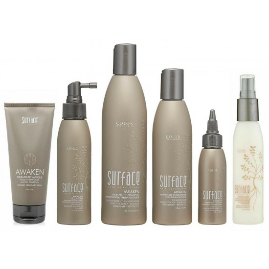 Surface Awaken Set: Shampoo, Conditioner, Treatment, Mist, Masque, Scalp Elixir