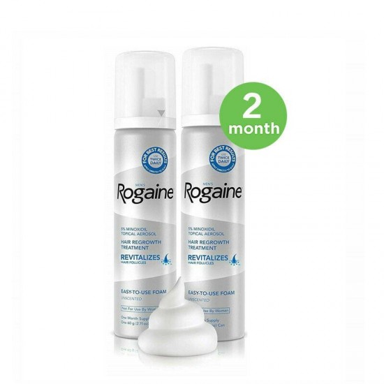 Rogaine Foam Hair Loss & Regrowth Treatment 5% Minoxidil - Multi Month Supply