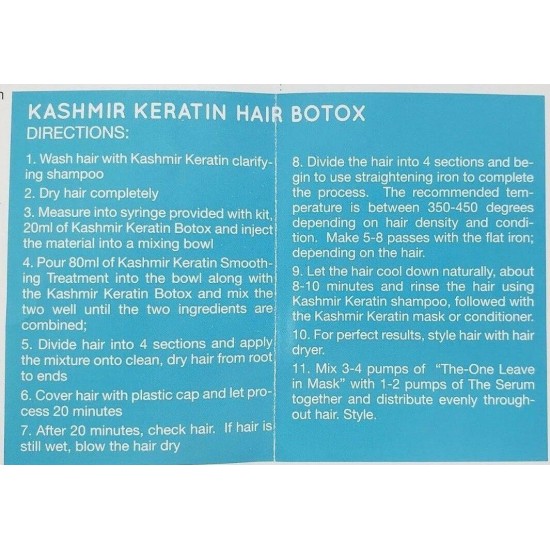 HAIR BIOTOX By Kashmir - 10 Ampules + Smoothing Treatment