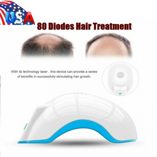 CE 80 Points Led Hair Loss Regrowth Growth Treatment Cap Helmet Therapy Alopecia