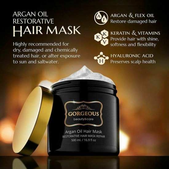 Moroccan Argan Oil Shampoo and Conditioner SLS Sulfate Free and serum Gift Set -