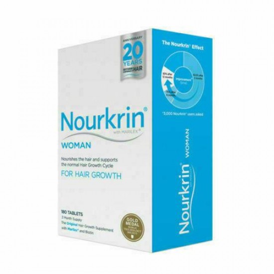 Nourkrin Woman Hair Growth 3 Months Supply 180 Tablets - EXP:11/2023 FREE SHIP