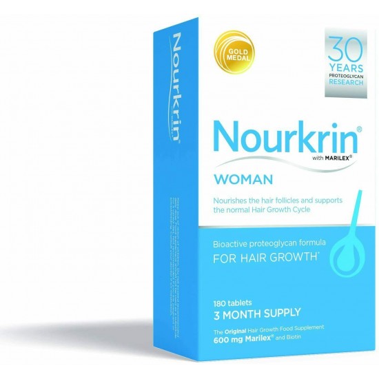 Nourkrin Woman Hair Growth 3 Months Supply 180 Tablets - EXP:11/2023 FREE SHIP