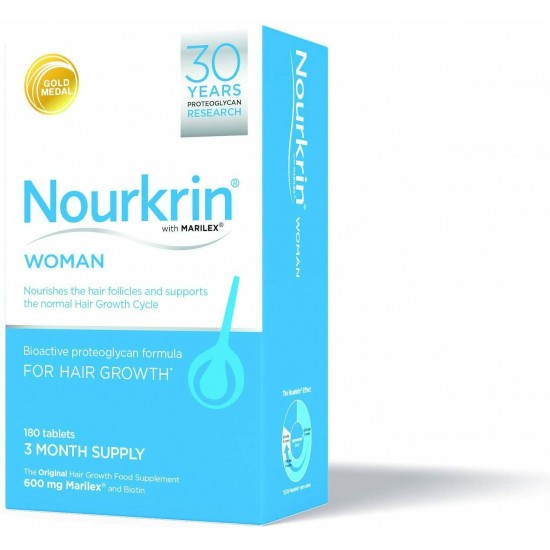 Nourkrin Woman Hair Growth 3 Months Supply 180 Tablets - EXP:11/2023 FREE SHIP